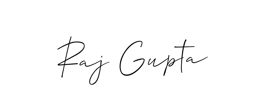 How to make Raj Gupta name signature. Use Allison_Script style for creating short signs online. This is the latest handwritten sign. Raj Gupta signature style 2 images and pictures png