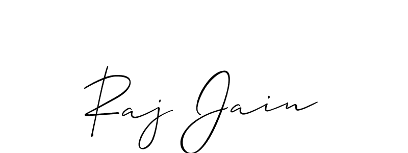 How to make Raj Jain signature? Allison_Script is a professional autograph style. Create handwritten signature for Raj Jain name. Raj Jain signature style 2 images and pictures png