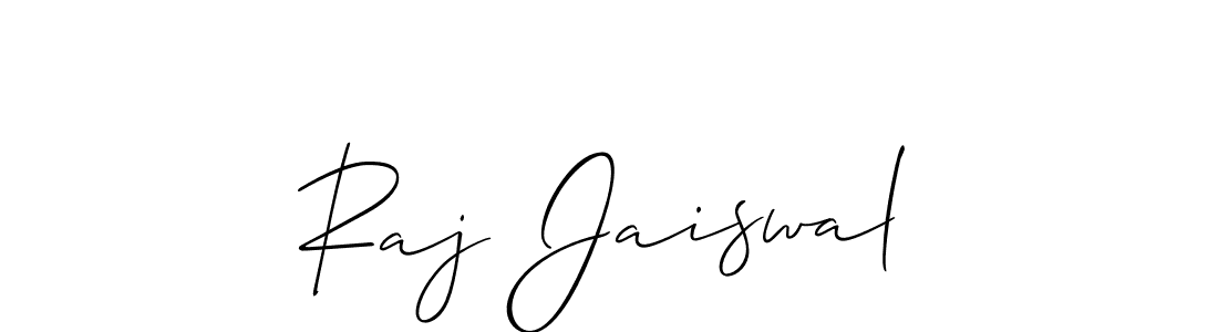 Design your own signature with our free online signature maker. With this signature software, you can create a handwritten (Allison_Script) signature for name Raj Jaiswal. Raj Jaiswal signature style 2 images and pictures png