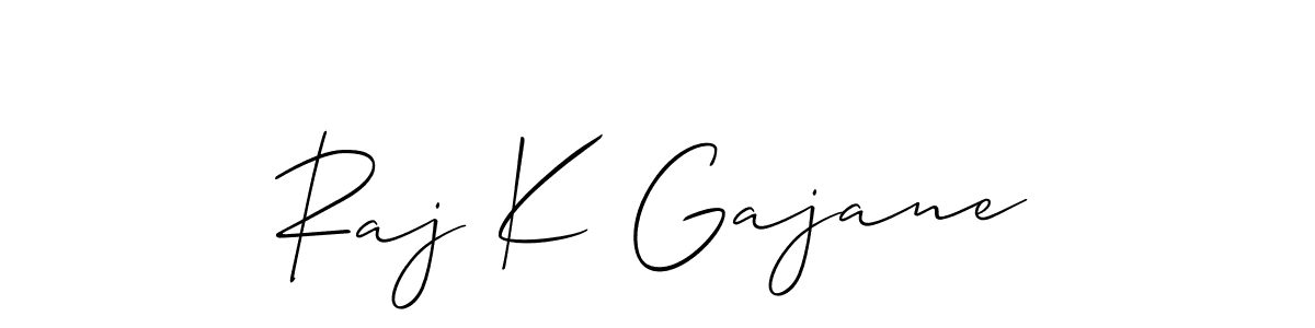 Create a beautiful signature design for name Raj K Gajane. With this signature (Allison_Script) fonts, you can make a handwritten signature for free. Raj K Gajane signature style 2 images and pictures png