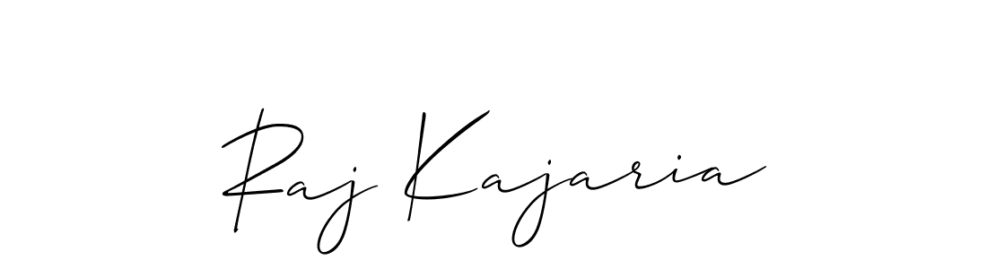 Make a short Raj Kajaria signature style. Manage your documents anywhere anytime using Allison_Script. Create and add eSignatures, submit forms, share and send files easily. Raj Kajaria signature style 2 images and pictures png