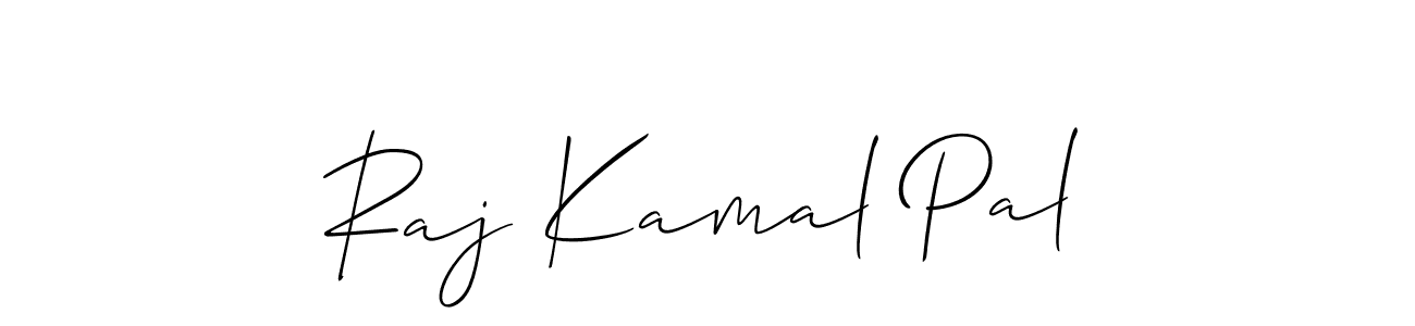 You should practise on your own different ways (Allison_Script) to write your name (Raj Kamal Pal) in signature. don't let someone else do it for you. Raj Kamal Pal signature style 2 images and pictures png