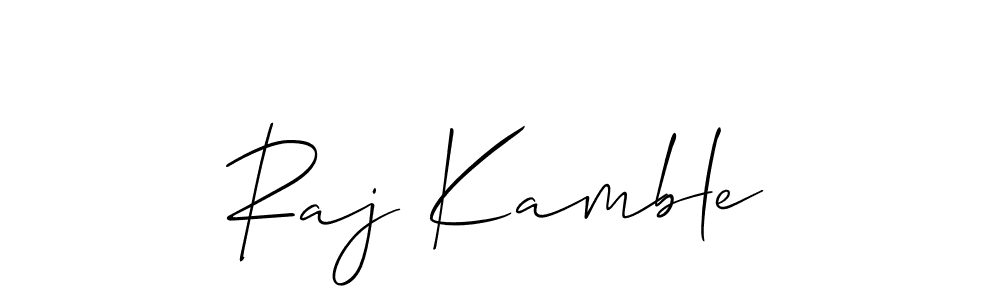 Design your own signature with our free online signature maker. With this signature software, you can create a handwritten (Allison_Script) signature for name Raj Kamble. Raj Kamble signature style 2 images and pictures png