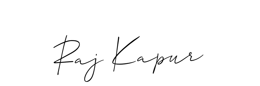 The best way (Allison_Script) to make a short signature is to pick only two or three words in your name. The name Raj Kapur include a total of six letters. For converting this name. Raj Kapur signature style 2 images and pictures png
