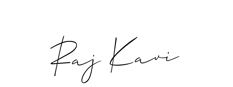 You can use this online signature creator to create a handwritten signature for the name Raj Kavi. This is the best online autograph maker. Raj Kavi signature style 2 images and pictures png