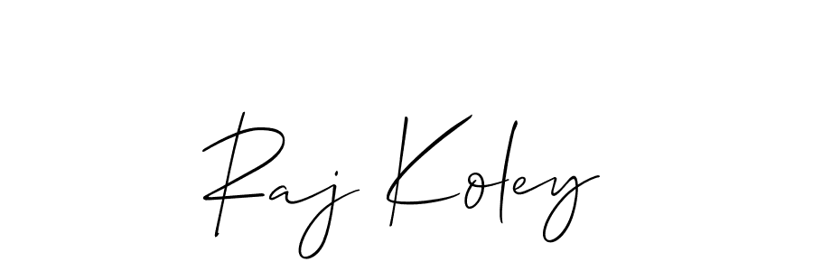 Check out images of Autograph of Raj Koley name. Actor Raj Koley Signature Style. Allison_Script is a professional sign style online. Raj Koley signature style 2 images and pictures png