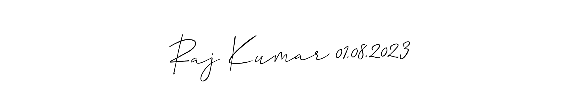 You can use this online signature creator to create a handwritten signature for the name Raj Kumar 01.08.2023. This is the best online autograph maker. Raj Kumar 01.08.2023 signature style 2 images and pictures png