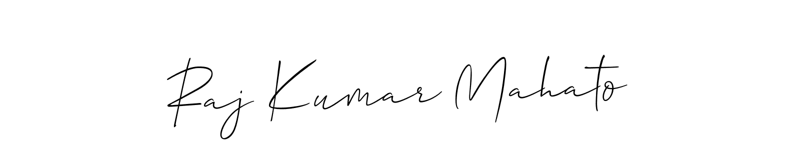 Raj Kumar Mahato stylish signature style. Best Handwritten Sign (Allison_Script) for my name. Handwritten Signature Collection Ideas for my name Raj Kumar Mahato. Raj Kumar Mahato signature style 2 images and pictures png