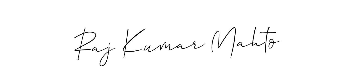 This is the best signature style for the Raj Kumar Mahto name. Also you like these signature font (Allison_Script). Mix name signature. Raj Kumar Mahto signature style 2 images and pictures png