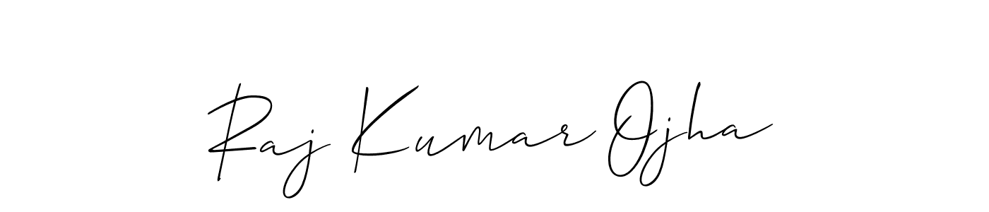 Also we have Raj Kumar Ojha name is the best signature style. Create professional handwritten signature collection using Allison_Script autograph style. Raj Kumar Ojha signature style 2 images and pictures png