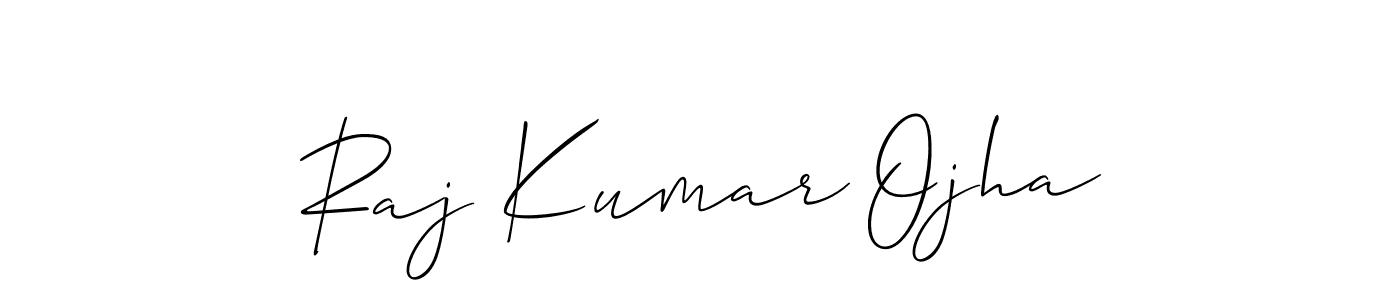 Also we have Raj Kumar Ojha name is the best signature style. Create professional handwritten signature collection using Allison_Script autograph style. Raj Kumar Ojha signature style 2 images and pictures png