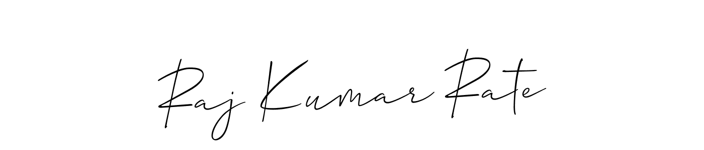 Raj Kumar Rate stylish signature style. Best Handwritten Sign (Allison_Script) for my name. Handwritten Signature Collection Ideas for my name Raj Kumar Rate. Raj Kumar Rate signature style 2 images and pictures png