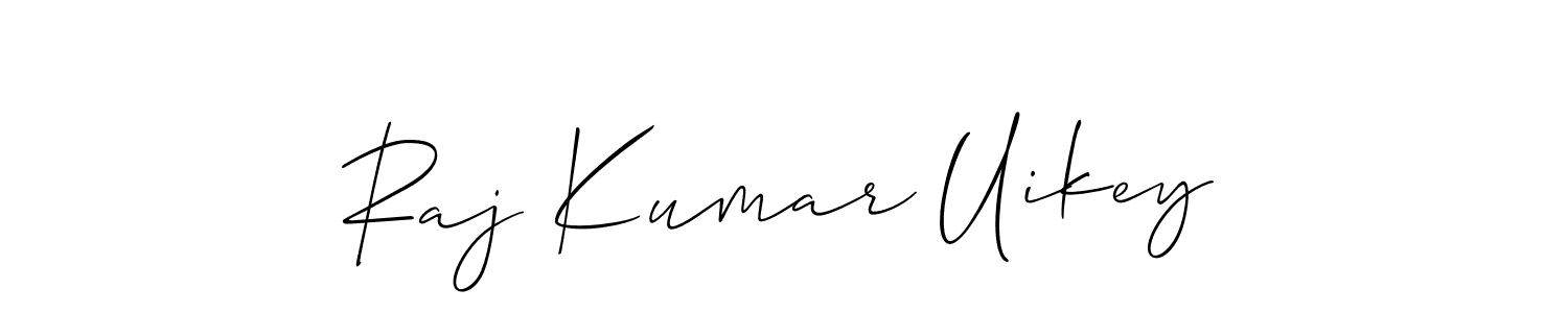 Create a beautiful signature design for name Raj Kumar Uikey. With this signature (Allison_Script) fonts, you can make a handwritten signature for free. Raj Kumar Uikey signature style 2 images and pictures png