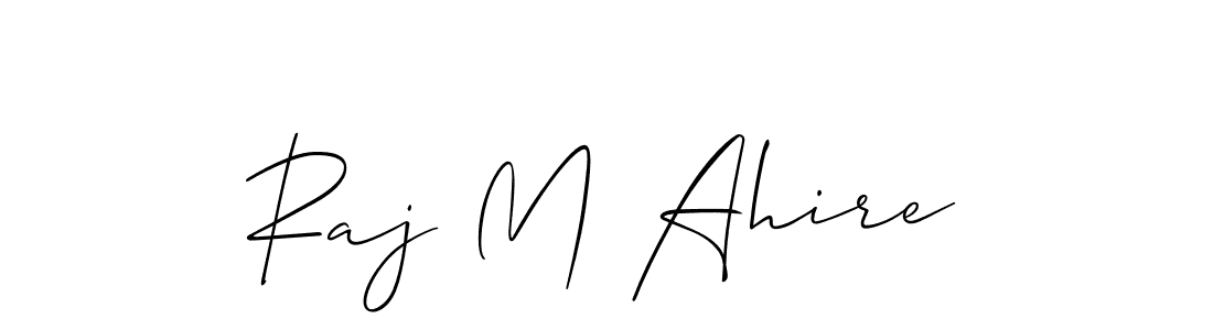 The best way (Allison_Script) to make a short signature is to pick only two or three words in your name. The name Raj M Ahire include a total of six letters. For converting this name. Raj M Ahire signature style 2 images and pictures png