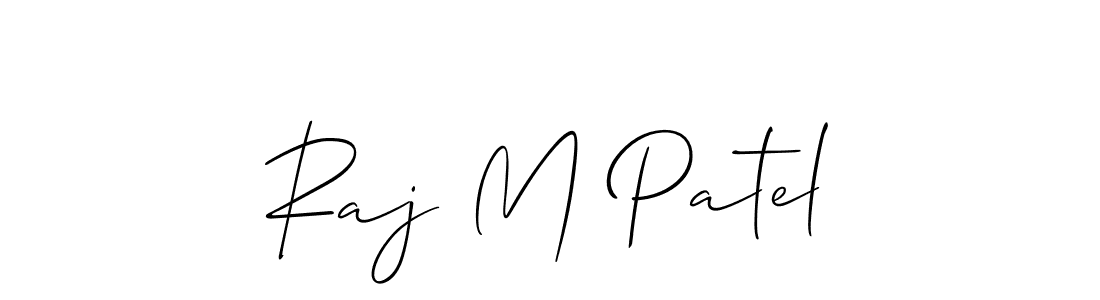 Design your own signature with our free online signature maker. With this signature software, you can create a handwritten (Allison_Script) signature for name Raj M Patel. Raj M Patel signature style 2 images and pictures png