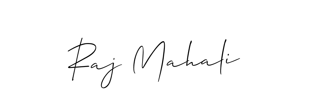 How to make Raj Mahali name signature. Use Allison_Script style for creating short signs online. This is the latest handwritten sign. Raj Mahali signature style 2 images and pictures png