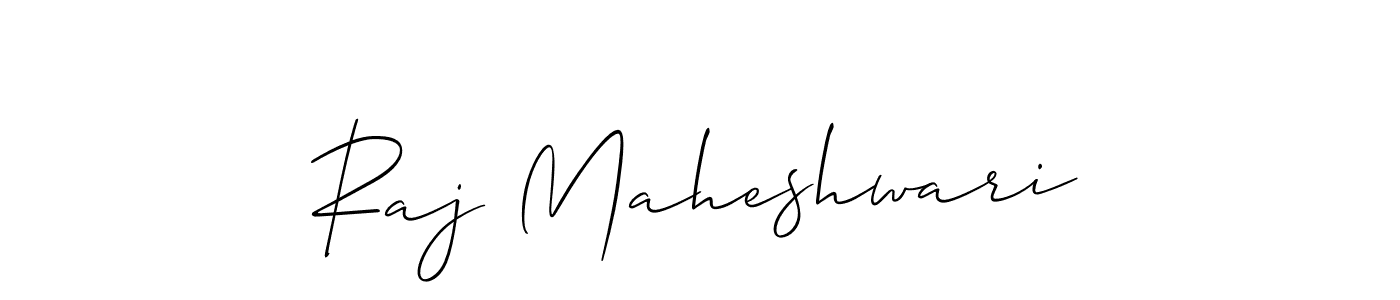 Make a beautiful signature design for name Raj Maheshwari. With this signature (Allison_Script) style, you can create a handwritten signature for free. Raj Maheshwari signature style 2 images and pictures png