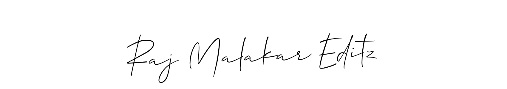 It looks lik you need a new signature style for name Raj Malakar Editz. Design unique handwritten (Allison_Script) signature with our free signature maker in just a few clicks. Raj Malakar Editz signature style 2 images and pictures png