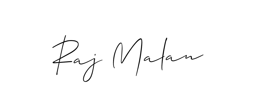 It looks lik you need a new signature style for name Raj Malan. Design unique handwritten (Allison_Script) signature with our free signature maker in just a few clicks. Raj Malan signature style 2 images and pictures png