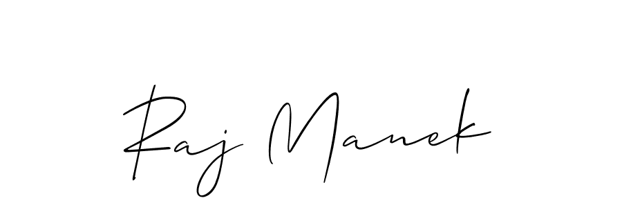 Allison_Script is a professional signature style that is perfect for those who want to add a touch of class to their signature. It is also a great choice for those who want to make their signature more unique. Get Raj Manek name to fancy signature for free. Raj Manek signature style 2 images and pictures png