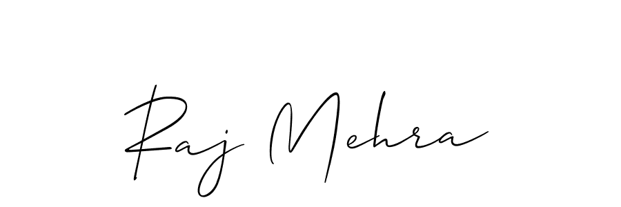 Design your own signature with our free online signature maker. With this signature software, you can create a handwritten (Allison_Script) signature for name Raj Mehra. Raj Mehra signature style 2 images and pictures png