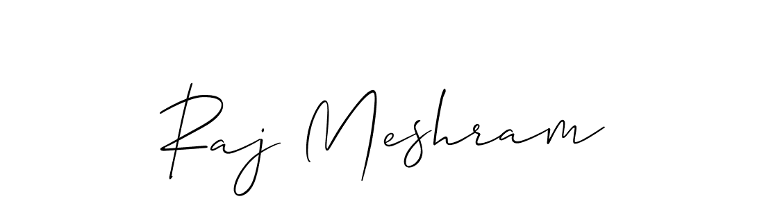 Also You can easily find your signature by using the search form. We will create Raj Meshram name handwritten signature images for you free of cost using Allison_Script sign style. Raj Meshram signature style 2 images and pictures png