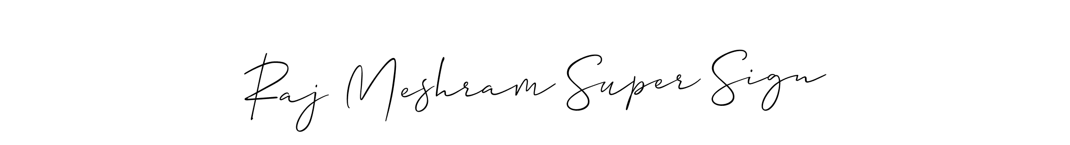 if you are searching for the best signature style for your name Raj Meshram Super Sign. so please give up your signature search. here we have designed multiple signature styles  using Allison_Script. Raj Meshram Super Sign signature style 2 images and pictures png
