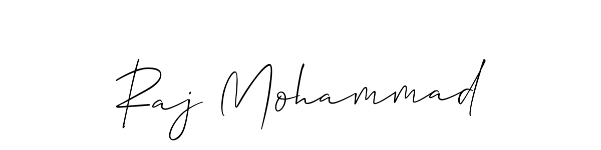 Design your own signature with our free online signature maker. With this signature software, you can create a handwritten (Allison_Script) signature for name Raj Mohammad. Raj Mohammad signature style 2 images and pictures png