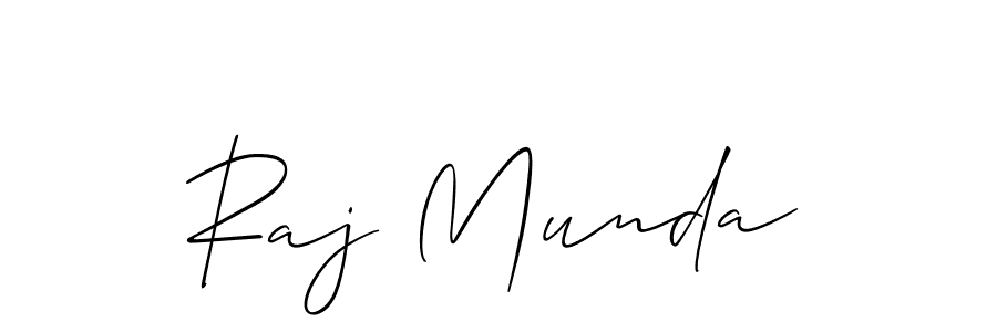 Allison_Script is a professional signature style that is perfect for those who want to add a touch of class to their signature. It is also a great choice for those who want to make their signature more unique. Get Raj Munda name to fancy signature for free. Raj Munda signature style 2 images and pictures png