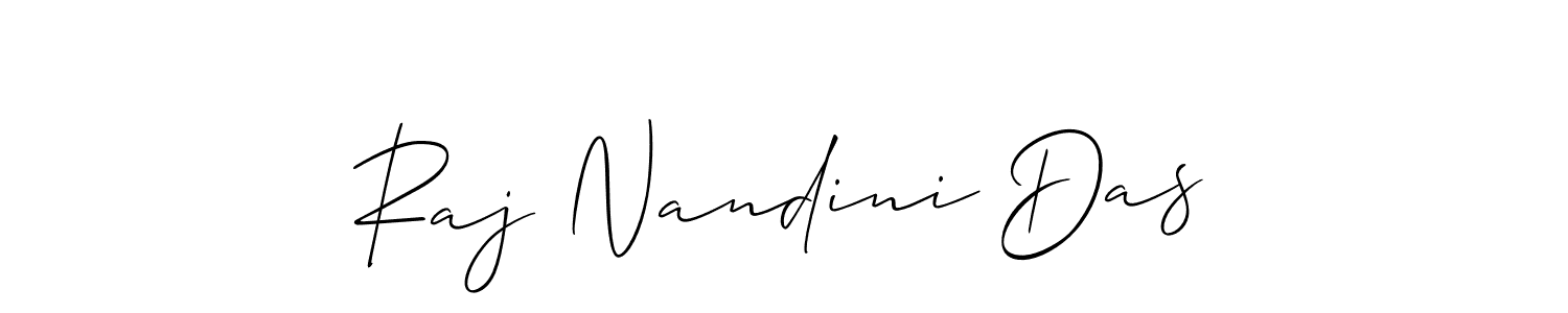 Make a beautiful signature design for name Raj Nandini Das. With this signature (Allison_Script) style, you can create a handwritten signature for free. Raj Nandini Das signature style 2 images and pictures png
