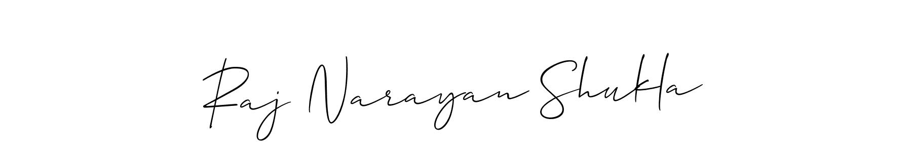 Design your own signature with our free online signature maker. With this signature software, you can create a handwritten (Allison_Script) signature for name Raj Narayan Shukla. Raj Narayan Shukla signature style 2 images and pictures png