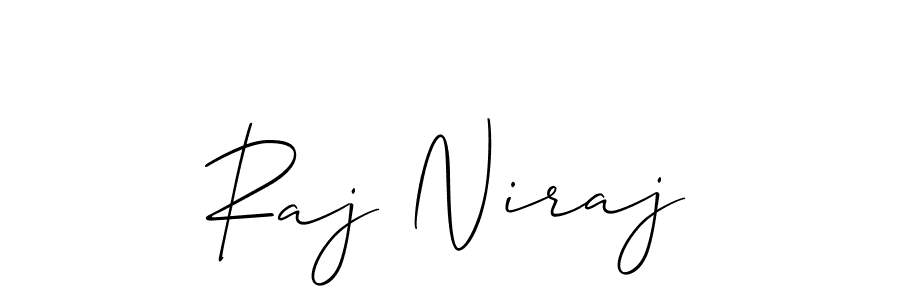 The best way (Allison_Script) to make a short signature is to pick only two or three words in your name. The name Raj Niraj include a total of six letters. For converting this name. Raj Niraj signature style 2 images and pictures png