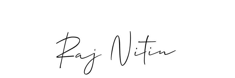 Create a beautiful signature design for name Raj Nitin. With this signature (Allison_Script) fonts, you can make a handwritten signature for free. Raj Nitin signature style 2 images and pictures png