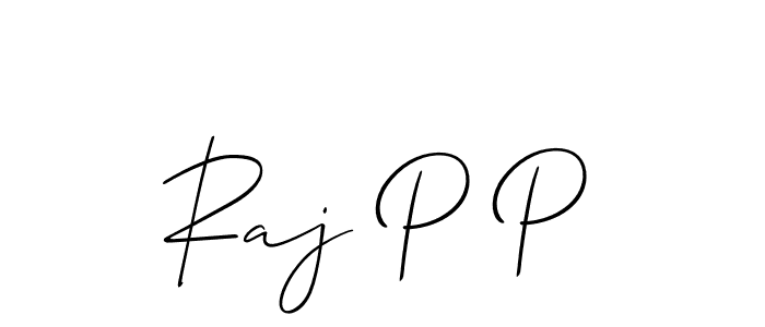 You should practise on your own different ways (Allison_Script) to write your name (Raj P P) in signature. don't let someone else do it for you. Raj P P signature style 2 images and pictures png