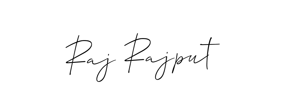 Use a signature maker to create a handwritten signature online. With this signature software, you can design (Allison_Script) your own signature for name Raj Rajput. Raj Rajput signature style 2 images and pictures png