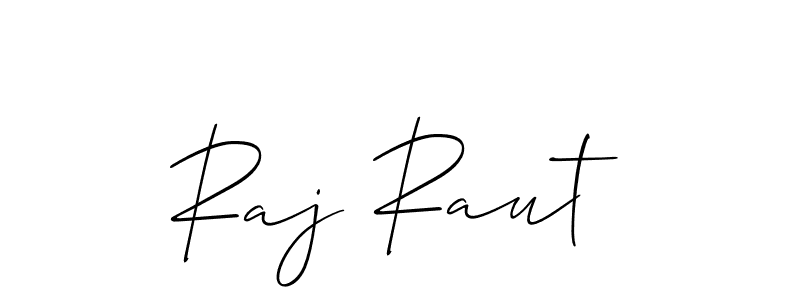 How to make Raj Raut signature? Allison_Script is a professional autograph style. Create handwritten signature for Raj Raut name. Raj Raut signature style 2 images and pictures png