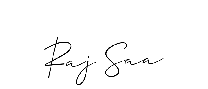 You should practise on your own different ways (Allison_Script) to write your name (Raj Saa) in signature. don't let someone else do it for you. Raj Saa signature style 2 images and pictures png