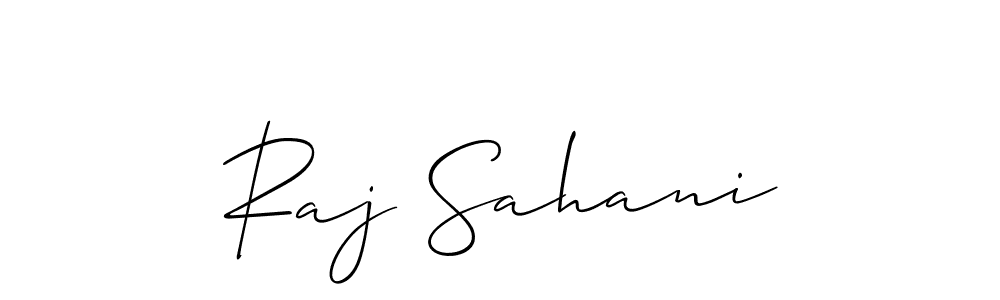 The best way (Allison_Script) to make a short signature is to pick only two or three words in your name. The name Raj Sahani include a total of six letters. For converting this name. Raj Sahani signature style 2 images and pictures png