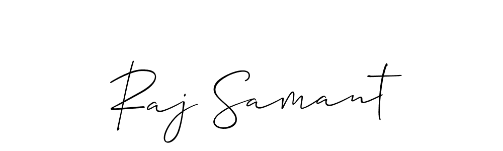 Also we have Raj Samant name is the best signature style. Create professional handwritten signature collection using Allison_Script autograph style. Raj Samant signature style 2 images and pictures png