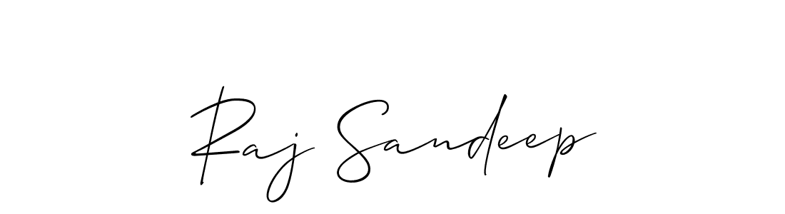 Design your own signature with our free online signature maker. With this signature software, you can create a handwritten (Allison_Script) signature for name Raj Sandeep. Raj Sandeep signature style 2 images and pictures png
