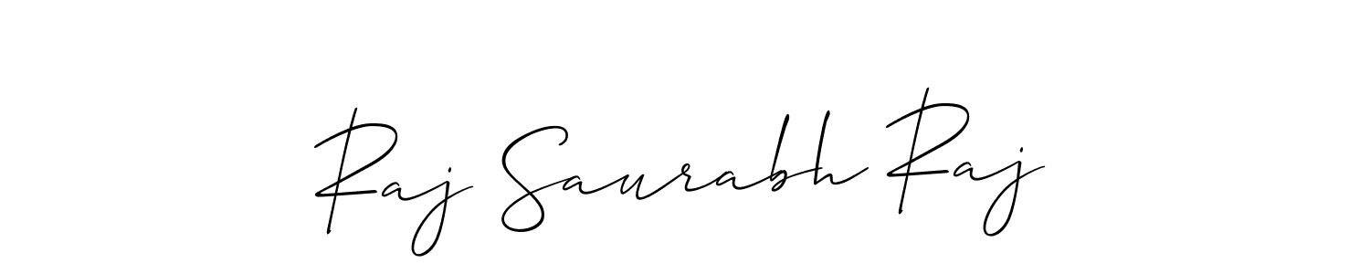 This is the best signature style for the Raj Saurabh Raj name. Also you like these signature font (Allison_Script). Mix name signature. Raj Saurabh Raj signature style 2 images and pictures png