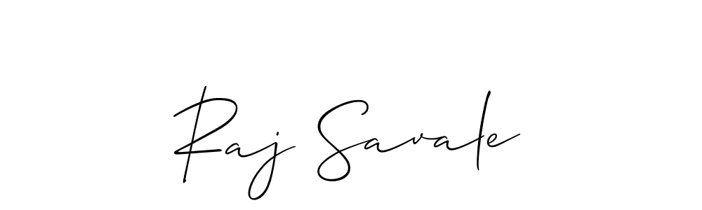 Use a signature maker to create a handwritten signature online. With this signature software, you can design (Allison_Script) your own signature for name Raj Savale. Raj Savale signature style 2 images and pictures png