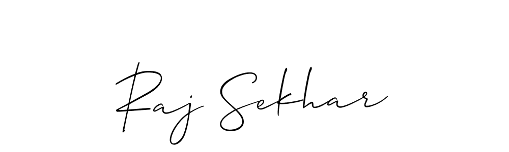 It looks lik you need a new signature style for name Raj Sekhar. Design unique handwritten (Allison_Script) signature with our free signature maker in just a few clicks. Raj Sekhar signature style 2 images and pictures png