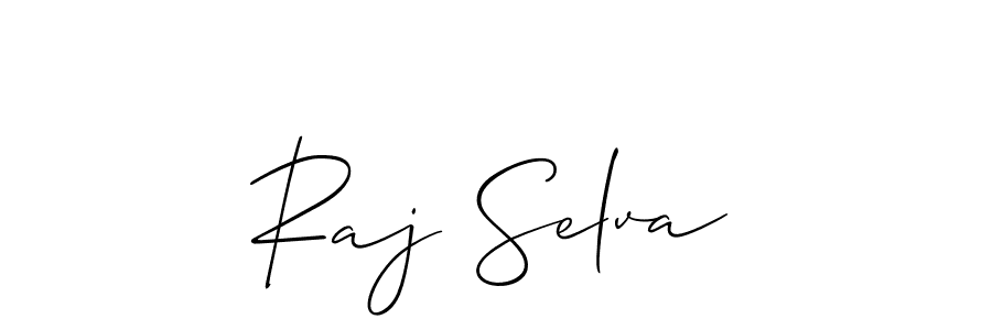 Also we have Raj Selva name is the best signature style. Create professional handwritten signature collection using Allison_Script autograph style. Raj Selva signature style 2 images and pictures png