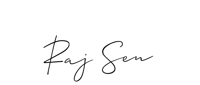 You should practise on your own different ways (Allison_Script) to write your name (Raj Sen) in signature. don't let someone else do it for you. Raj Sen signature style 2 images and pictures png