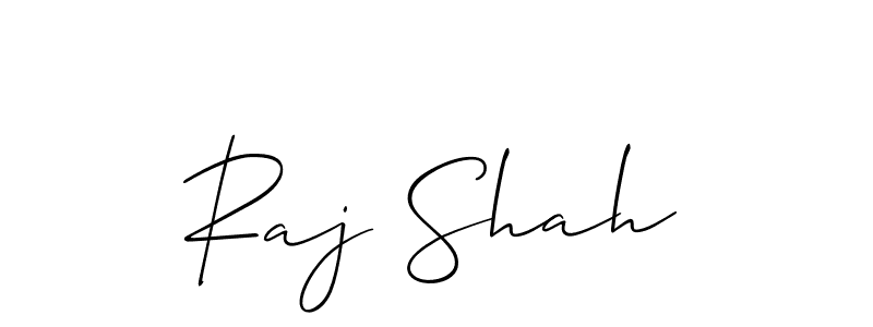 The best way (Allison_Script) to make a short signature is to pick only two or three words in your name. The name Raj Shah include a total of six letters. For converting this name. Raj Shah signature style 2 images and pictures png