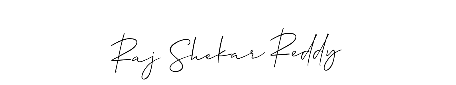 Allison_Script is a professional signature style that is perfect for those who want to add a touch of class to their signature. It is also a great choice for those who want to make their signature more unique. Get Raj Shekar Reddy name to fancy signature for free. Raj Shekar Reddy signature style 2 images and pictures png