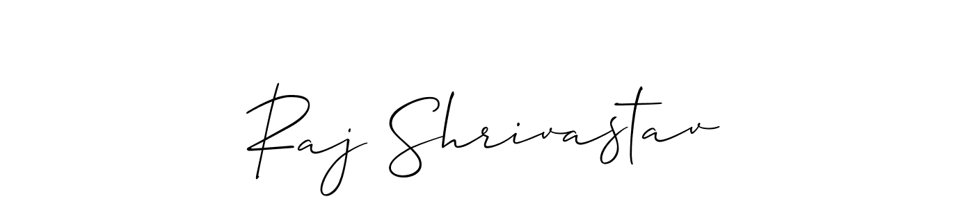 It looks lik you need a new signature style for name Raj Shrivastav. Design unique handwritten (Allison_Script) signature with our free signature maker in just a few clicks. Raj Shrivastav signature style 2 images and pictures png