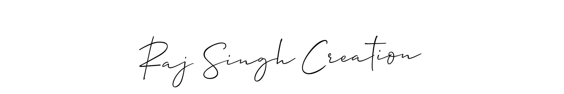 Raj Singh Creation stylish signature style. Best Handwritten Sign (Allison_Script) for my name. Handwritten Signature Collection Ideas for my name Raj Singh Creation. Raj Singh Creation signature style 2 images and pictures png