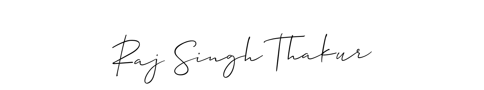 Allison_Script is a professional signature style that is perfect for those who want to add a touch of class to their signature. It is also a great choice for those who want to make their signature more unique. Get Raj Singh Thakur name to fancy signature for free. Raj Singh Thakur signature style 2 images and pictures png